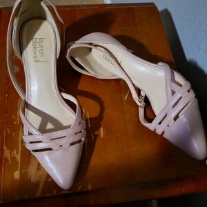 Lauren Blakwell -light Pink-Kitten Heels-Size 6.5!